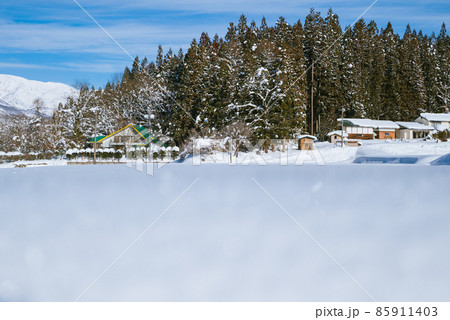 雪国の景色【北安曇郡白馬村】 85911403
