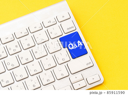 Q&Aと書かれたキーボード Q&Aと書かれたキーボード 85911590