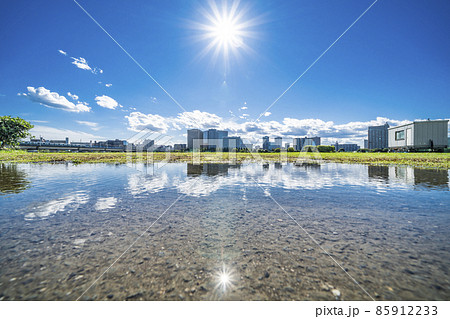 雨上がりの川崎の街【神奈川県・川崎市・幸区】 85912233