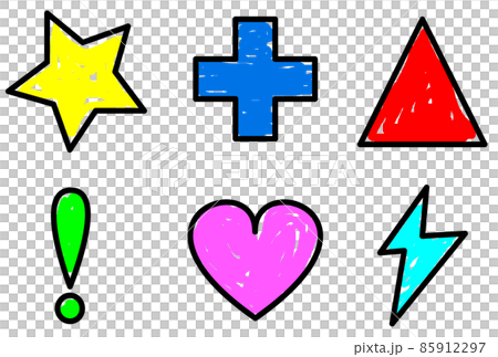 Illustration of basic simple shapes Illustration of basic simple shapes 85912297