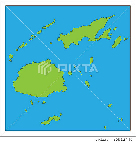フィジーの地図です。