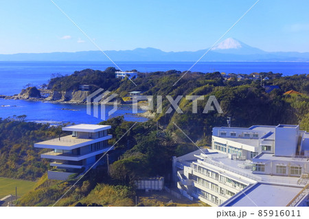 ソレイユの丘から望む富士山 85916011
