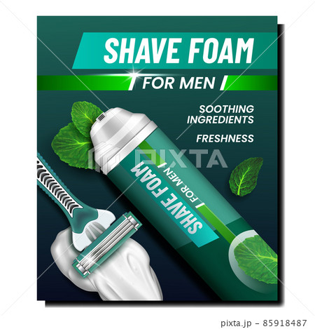 foam cream gel poster vector 85918487