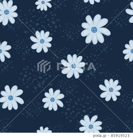 Doodle ditsy seamless pattern. Hand drawn chamomile print. Abstract floral ornament Doodle ditsy seamless pattern. Hand drawn chamomile print. Abstract floral ornament 85919523