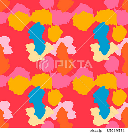 Camouflage seamless pattern. Irregular shapes endless wallpaper. Abstract animal print. 85919551