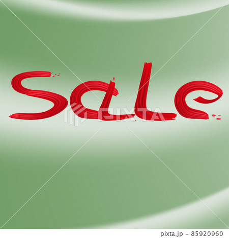 red text sale on green abstract background. paint smear imitation red text sale on green abstract background. paint smear imitation 85920960