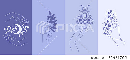 A set posters palette design very peri. A set posters palette design very peri. 85921766