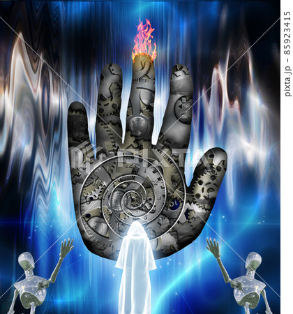 Presentation of the hand of time 85923415