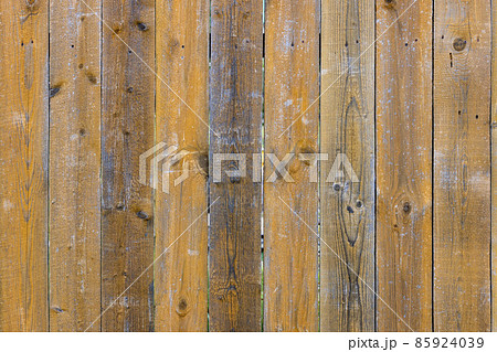 old dry weathered gray and brown wooden planks board surface - full frame background and texture 85924039