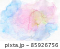 淡いカラフルな水彩のテクスチャ 85926756