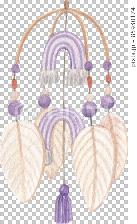 Very Peri boho nursery set concept watercolor clipart png 85930174