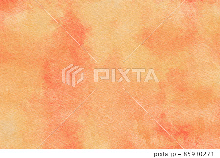 背景素材_水彩テクスチャ_オレンジ 85930271