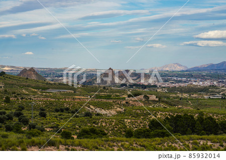 Landscape view near Villanueva del Rio Segura in Valley of Ricote, Murcia Spain Landscape view near Villanueva del Rio Segura in Valley of Ricote, Murcia Spain 85932014