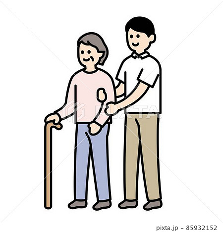 介護現場の動作や介護職人物のイラスト 介護現場の動作や介護職人物のイラスト 85932152