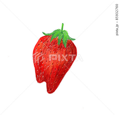 色鉛筆で描いたような苺（変形 85932760