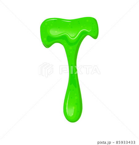 Green dripping slime. Viscous, sticky liquid. Vector cartoon illustration. Green dripping slime. Viscous, sticky liquid. Vector cartoon illustration. 85933433