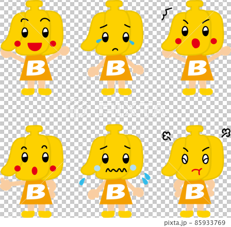 用於食品教育和英語教材的香蕉字符集 用於食品教育和英語教材的香蕉字符集 85933769