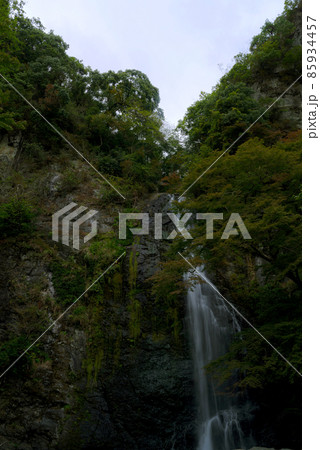 早朝の滝 明治の森箕面国定公園・箕面の滝 早朝の滝 明治の森箕面国定公園・箕面の滝 85934457