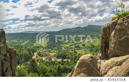 The rock complex of Tustan in Ukraine The rock complex of Tustan in Ukraine 85935508