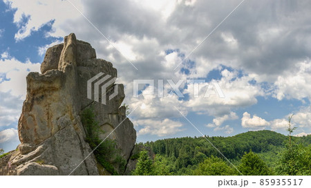 The rock complex of Tustan in Ukraine The rock complex of Tustan in Ukraine 85935517