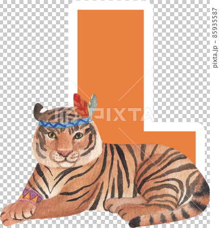 Funny tribal animals. Woodland baby animal, cute wild forest fox and jungle tribals zoo isolated cartoon watercolor character set 85935587