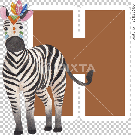 Funny tribal animals. Woodland baby animal, cute wild forest fox and jungle tribals zoo isolated cartoon watercolor character set 85935590