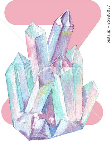 Alphabet A-Z isolated cute watercolor unicorn and stars clipart. Nursery unicorns illustration. Princess unicorns poster. Trendy pink cartoon horse. 85936057