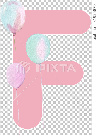 Alphabet A-Z isolated cute watercolor unicorn and stars clipart. Nursery unicorns illustration. Princess unicorns poster. Trendy pink cartoon horse. 85936079