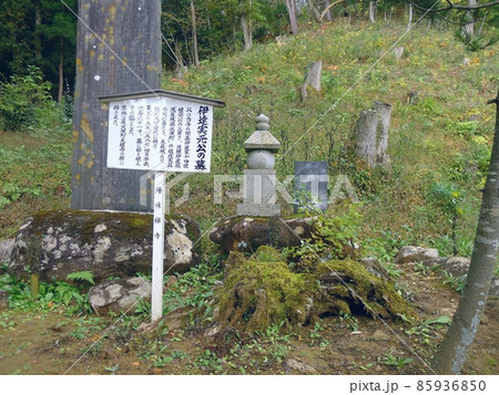 伊達実元の墓　　（福島県福島市） 85936850