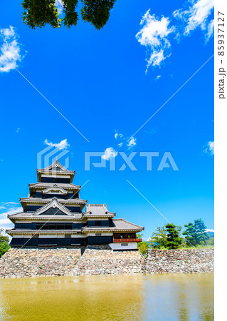 【長野県　松本市】国宝　松本城 85937127