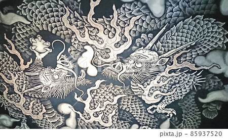 建仁寺の法堂の天井画・双龍図 85937520