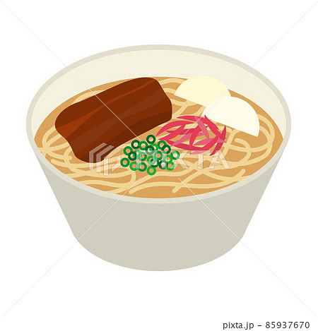 ソーキそばのイラスト 85937670