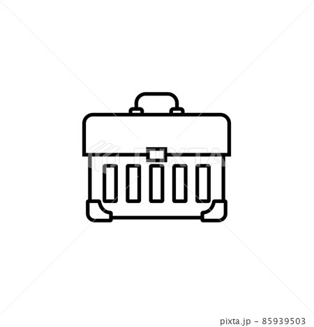 Tool box line icon, build repair elements, construction tool, a linear pattern on a white background, eps 10. 85939503