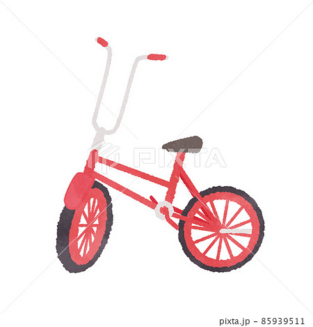 かわいい小型自転車のイラストのイラスト素材
