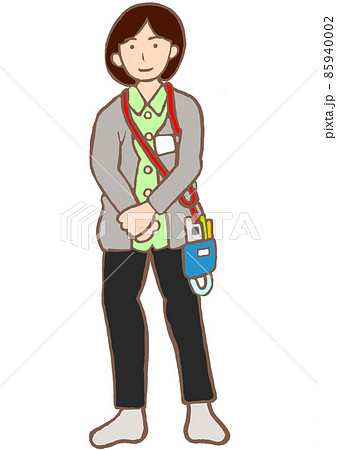 精神保健福祉士 手を前にそえる若い女性 私服 黒髪 精神保健福祉士 手を前にそえる若い女性 私服 黒髪 85940002