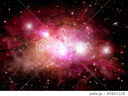 galaxy in a free space. 3D rendering 85941129