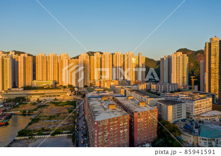 Industrial commercial residential area at Yau Tong, hk 1 Dec 2021 Industrial commercial residential area at Yau Tong, hk 1 Dec 2021 85941591