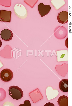 3D素材_バレンタインチョコレート 85941849