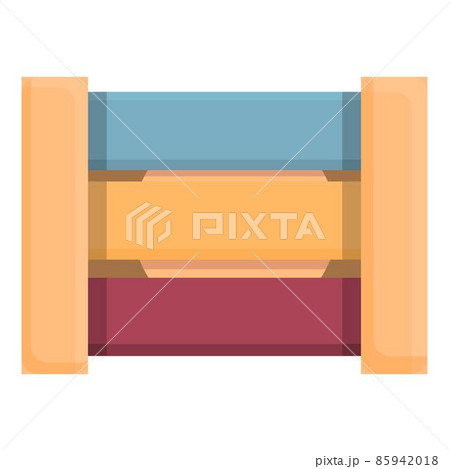 Montessori wall icon cartoon vector. Wood toy 85942018
