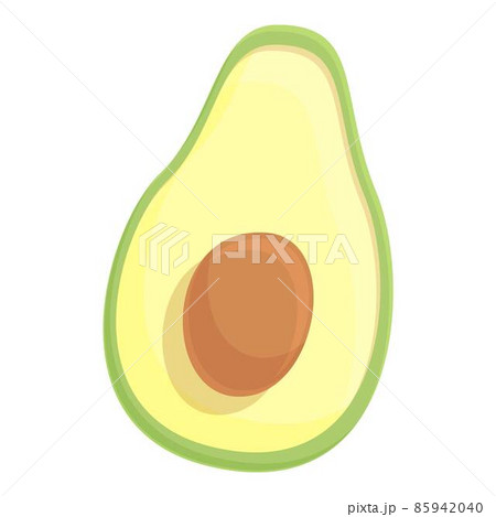 Avocado icon cartoon vector. Green guacamole Avocado icon cartoon vector. Green guacamole 85942040