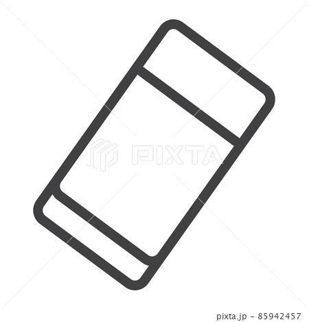 Eraser line icon, education and school, rubber vector graphics, a linear pattern on a white background, eps 10. Eraser line icon, education and school, rubber vector graphics, a linear pattern on a white background, eps 10. 85942457