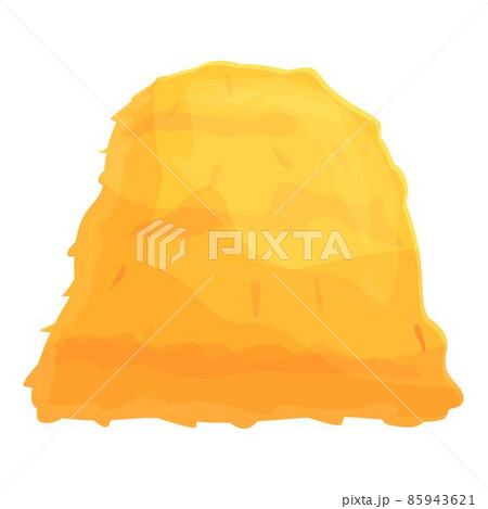 Pile hay bale icon cartoon vector. Farm stack Pile hay bale icon cartoon vector. Farm stack 85943621