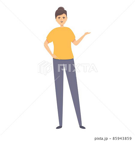 Debate speaker icon cartoon vector. Adult presenter 85943859