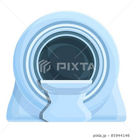 Mri equipment icon cartoon vector. Magnetic tomography 85944146
