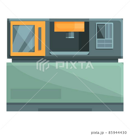 Cnc workshop icon cartoon vector. Machine equipment 85944430