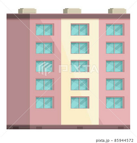 Miniature multistory icon cartoon vector. High building Miniature multistory icon cartoon vector. High building 85944572