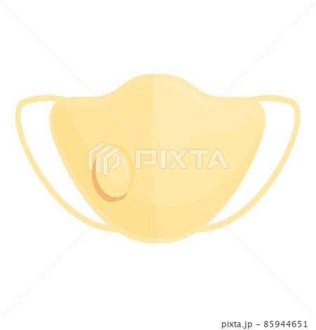 Pollution face mask icon cartoon vector. Medical safety Pollution face mask icon cartoon vector. Medical safety 85944651