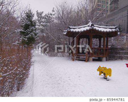 積雪 風景 景色 85944781