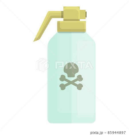 Chemical pot icon cartoon vector. Control spray 85944897