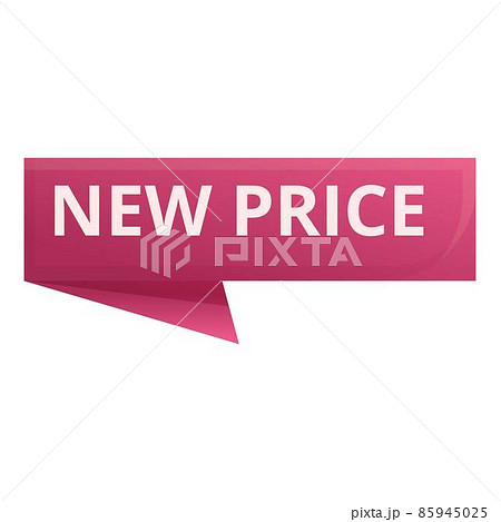 New price reduction icon cartoon vector. Label tag New price reduction icon cartoon vector. Label tag 85945025